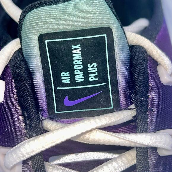 Nike Air VaporMax Plus VM Purple Teal Gradient White Cage Mens Sz 10 924453-101 main image 12